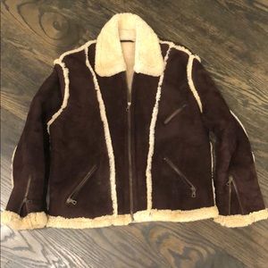 Barneys New York Authentic Shearling